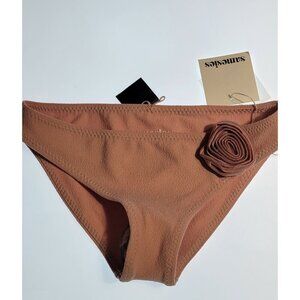 SAME Los Angeles Samesies Kids Swimsuit Faux Suede One Piece Size 7-8 NWT